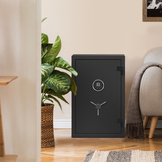 Large Fireproof Safe with Fingerprint Sensor, Biometric Home Safe, 2.12 Cubic Feet, RPNB RPFS66