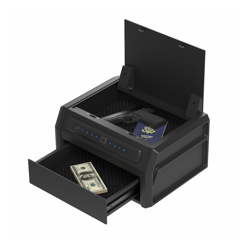 High Capacity Handgun Safe with Biometric Fingerprint Lock-RP19002