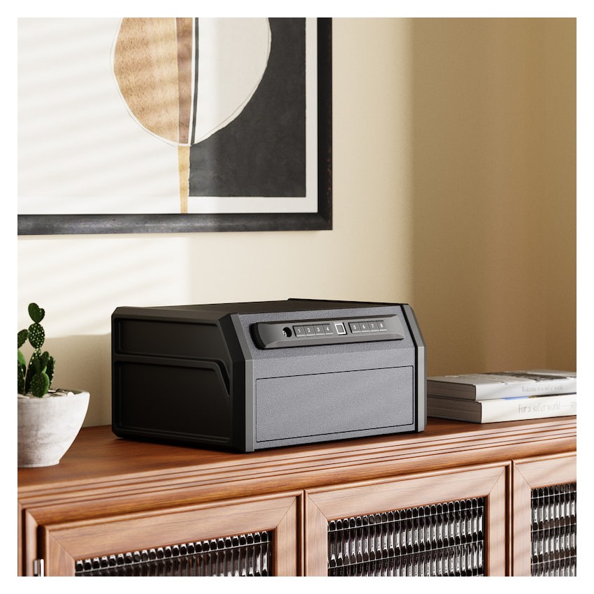 High Capacity Handgun Safe with Biometric Fingerprint Lock-RP19002