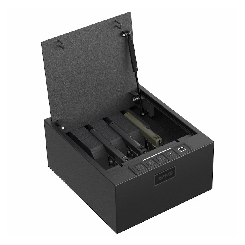 Drawer Safe with Biometric Fingerprint Lock, Top Opening Gun Safe-RPNB RP2004