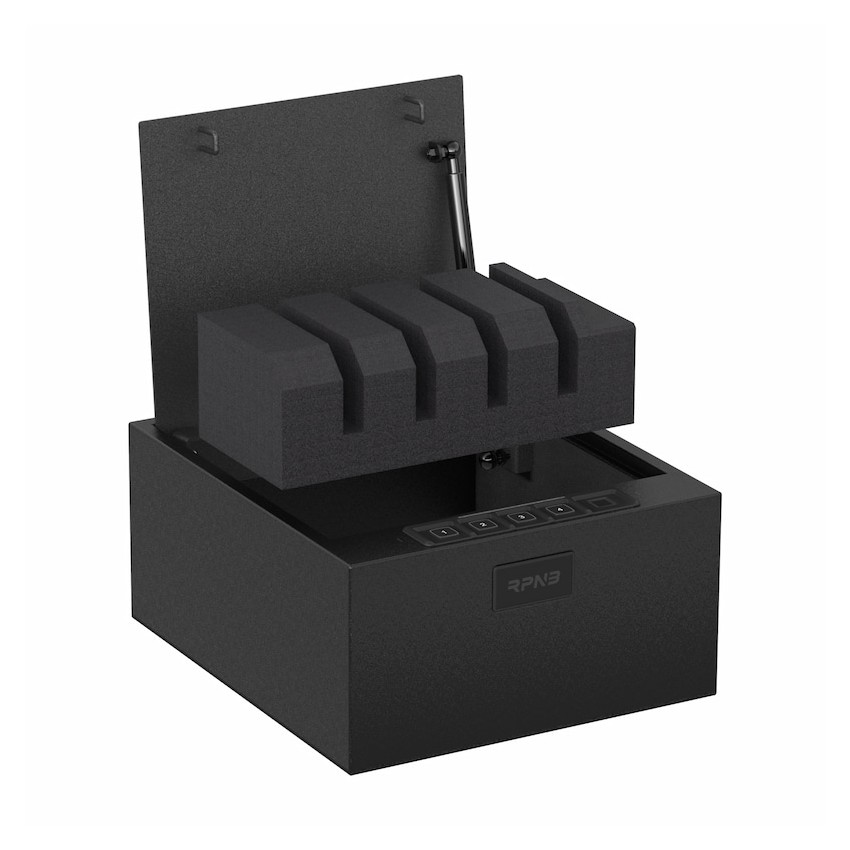 Drawer Safe with Biometric Fingerprint Lock, Top Opening Gun Safe-RPNB RP2004