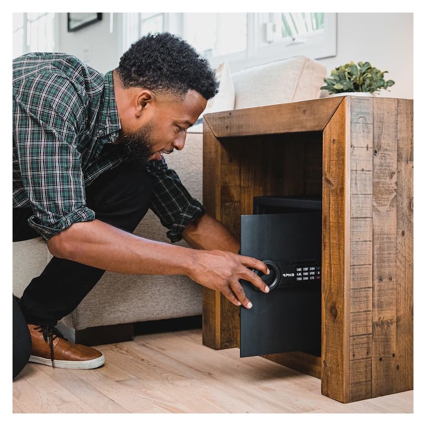 Black Cabinet Safe With Perfect Size For Home Use, Commercial & Residential Safe, 1.2 Cubic Feet, RPNB RP36ESA