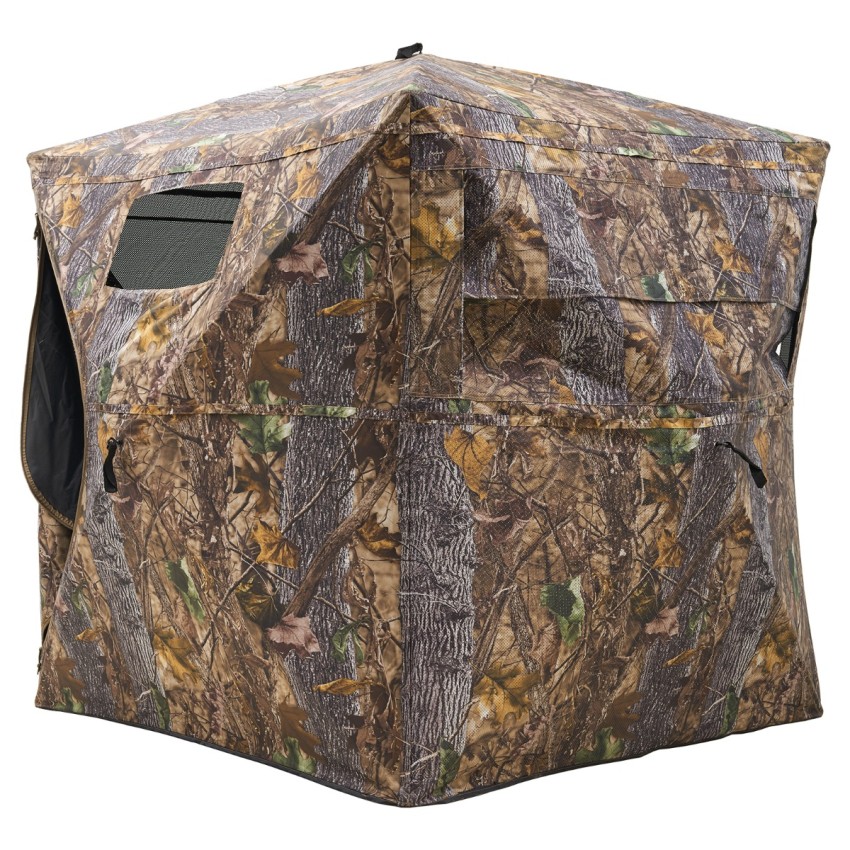 RPNB Hunting Blind One-Way 270 Degree See Through, 2-3 Person Portable Pop-Up Ground Blinds for Deer & Turkey Hunting