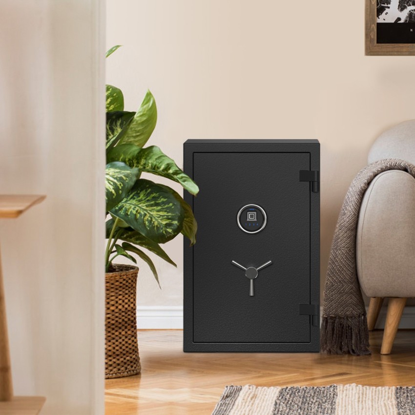 Large Fireproof Safe with Fingerprint Sensor, Biometric Home Safe, 2.12 Cubic Feet, RPNB RPFS66