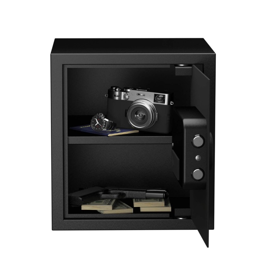 Black Cabinet Safe With Perfect Size For Home Use, Commercial & Residential Safe, 1.2 Cubic Feet, RPNB RP36ESA