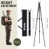 RPNB Shooting Tripod with 360°V Yoke Rest, Shooting Sticks with Bubble Level,Button Compass for Hunting, Black