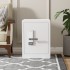 White Fingerprint Home Safe With Touchscreen Keypad, Deluxe Nightstand Safe, 2.8 Cubic Feet, RPNB RPHS60W