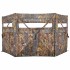 RPNB 3-Hub Easy Setup Camouflage Ground Hunting Blinds, Pop-Up One-Way See-Through Dual Hub Stakeout Hunting Screen