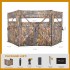 RPNB 3-Hub Easy Setup Camouflage Ground Hunting Blinds, Pop-Up One-Way See-Through Dual Hub Stakeout Hunting Screen